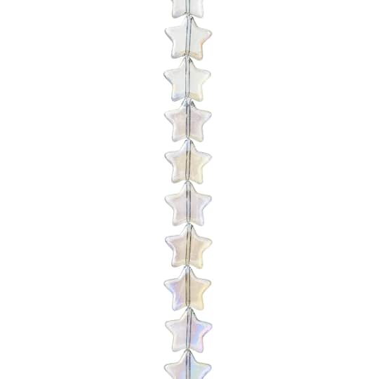 Clear Glass Star Beads by Bead Landing™, 12mm